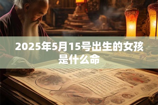 2025年5月15号出生的女孩是什么命