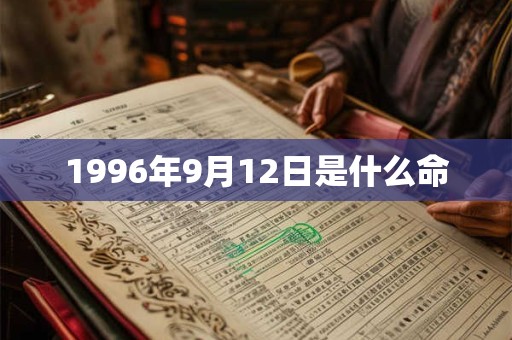 1996年9月12日是什么命
