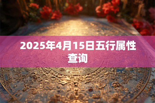 2025年4月15日五行属性查询