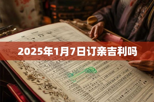 2025年1月7日订亲吉利吗