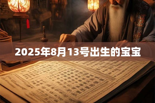 2025年8月13号出生的宝宝