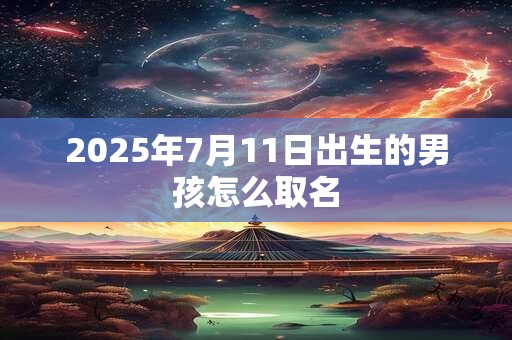 2025年7月11日出生的男孩怎么取名 2025年7月11日出生的男孩怎么取名
