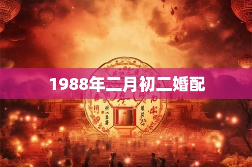 1988年二月初二婚配