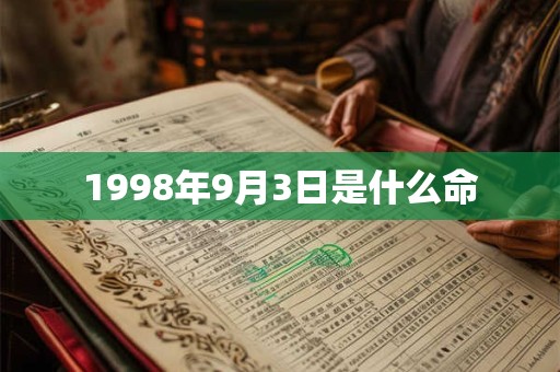 1998年9月3日是什么命