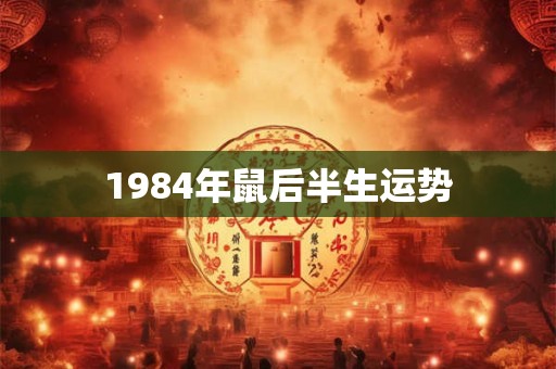 1984年鼠后半生运势