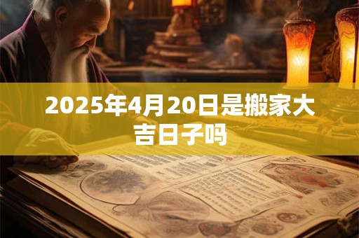 2025年4月20日是搬家大吉日子吗