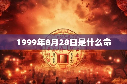 1999年8月28日是什么命 1999年8月28日是什么命