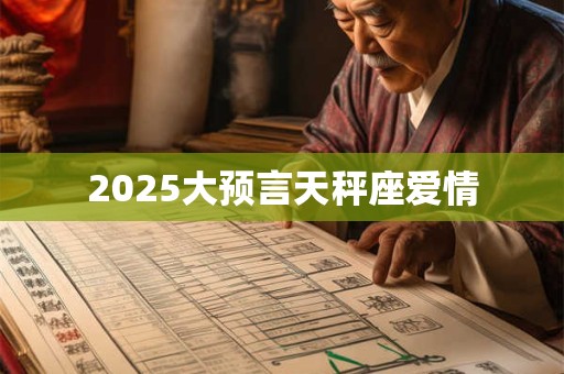 2025大预言天秤座爱情