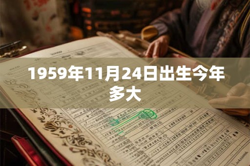 1959年11月24日出生今年多大