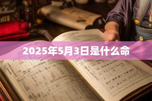 2025年5月3日是什么命