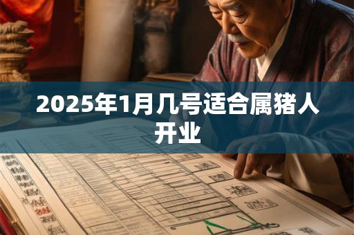 2025年1月几号适合属猪人开业