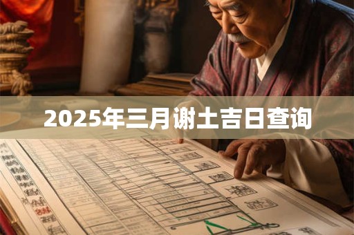 2025年三月谢土吉日查询