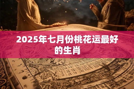 2025年七月份桃花运最好的生肖