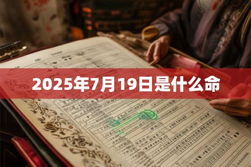 2025年7月19日是什么命