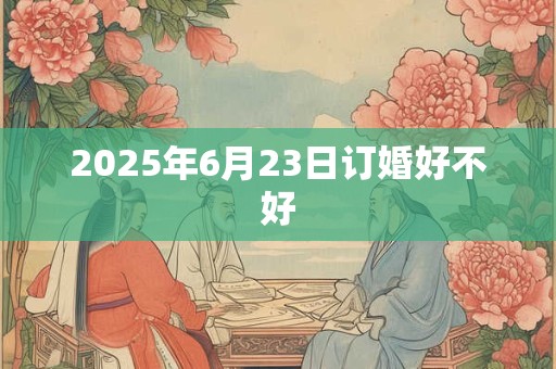2025年6月23日订婚好不好