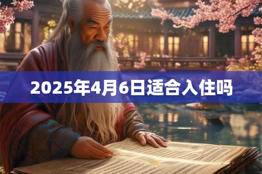 2026年4月6日适合入住吗 2026年4月6日适合入住吗