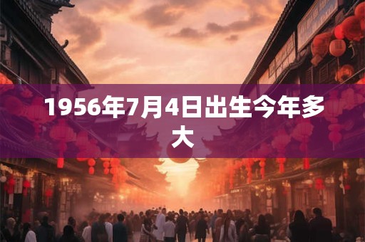 1956年7月4日出生今年多大
