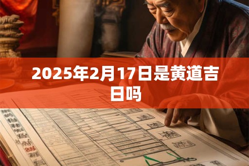 2025年2月17日是黄道吉日吗