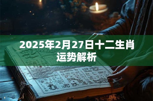 2025年2月27日十二生肖运势解析