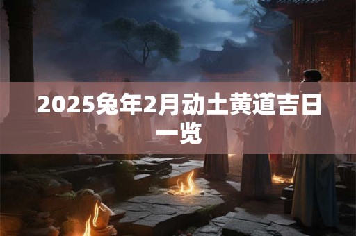 2025兔年2月动土黄道吉日一览