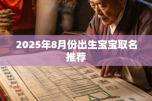2025年8月份出生宝宝取名推荐
