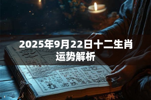 2025年9月22日十二生肖运势解析