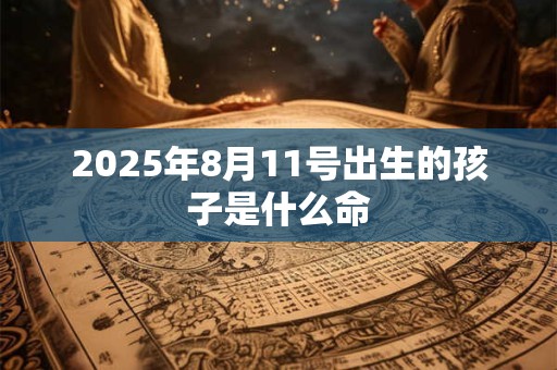 2025年8月11号出生的孩子是什么命