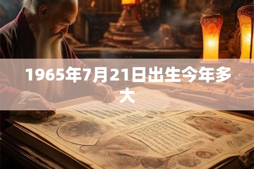 1965年7月21日出生今年多大