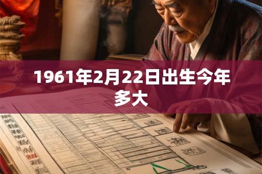 1961年2月22日出生今年多大