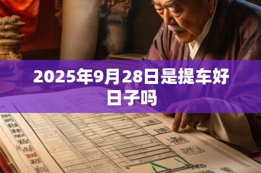 2025年9月28日是提车好日子吗