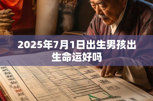 2025年7月1日出生男孩出生命运好吗