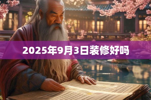 2025年9月3日装修好吗