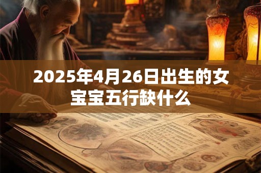 2025年4月26日出生的女宝宝五行缺什么