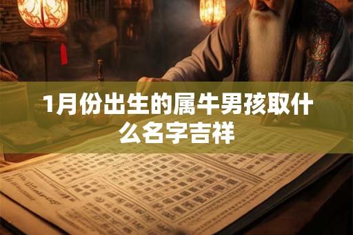 1月份出生的属牛男孩取什么名字吉祥