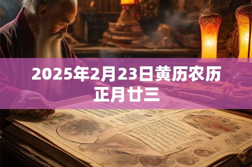 2025年2月23日黄历农历正月廿三