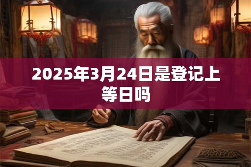 2025年3月24日是登记上等日吗