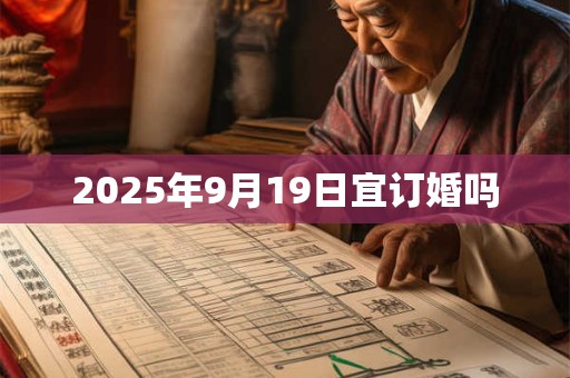 2025年9月19日宜订婚吗