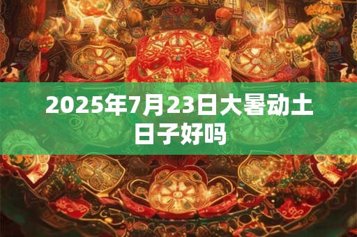 2026年7月23日大暑动土日子好吗