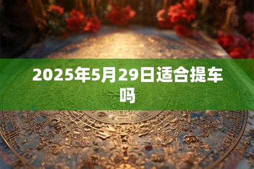 2025年5月29日适合提车吗