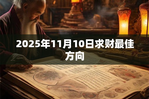 2025年11月10日求财最佳方向