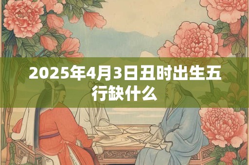 2025年4月3日丑时出生五行缺什么