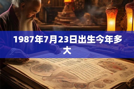 1987年7月23日出生今年多大