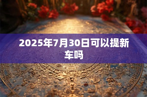 2025年7月30日可以提新车吗