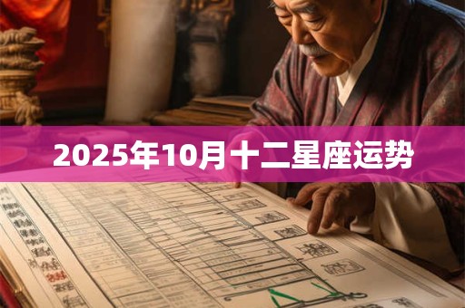 2025年10月十二星座运势 2025年10月十二星座运势