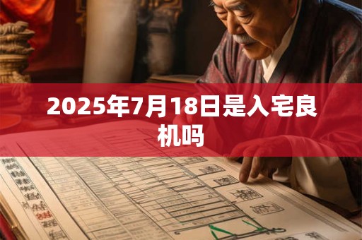 2025年7月18日是入宅良机吗 2025年7月18日是入宅良机吗