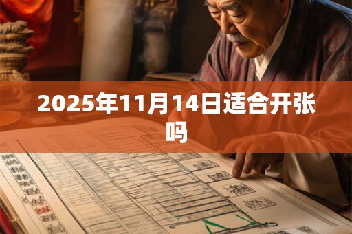 2025年11月14日适合开张吗 2025年11月14日适合开张吗