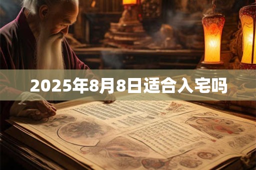 2025年8月8日适合入宅吗