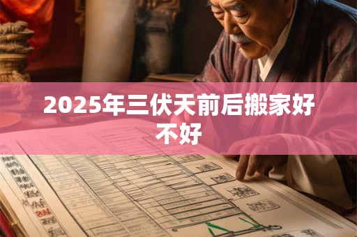 2025年三伏天前后搬家好不好