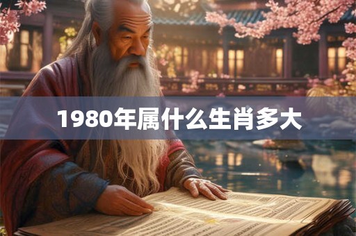 1980年属什么生肖多大
