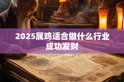 2025属鸡适合做什么行业成功发财